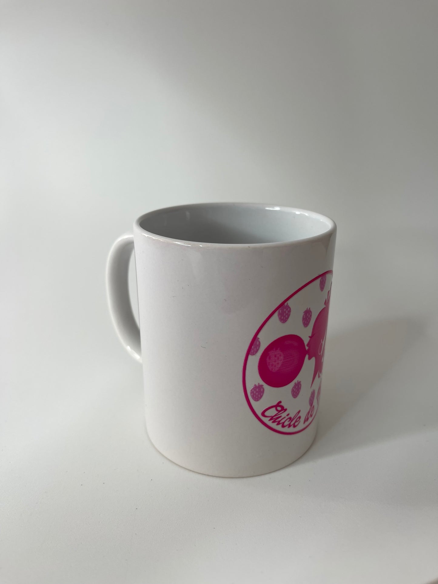 Taza Chicle de Fresa blanca