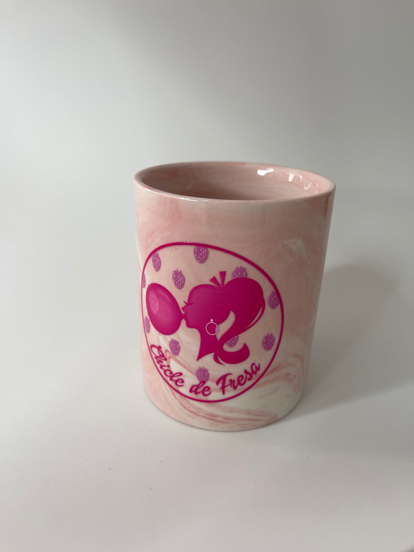 Taza rosa marmolada