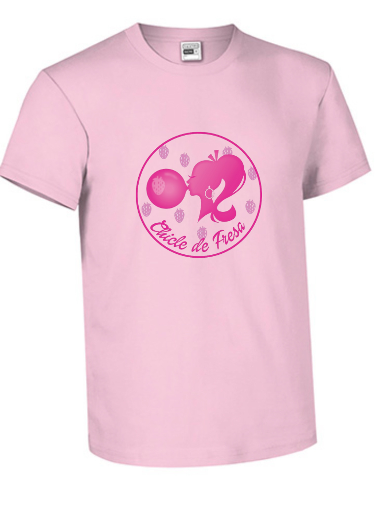 Camiseta rosa pompa