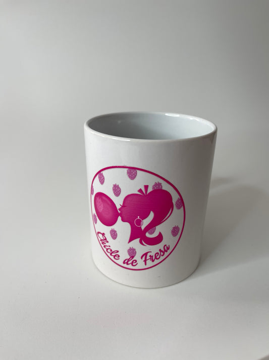 Taza Chicle de Fresa blanca