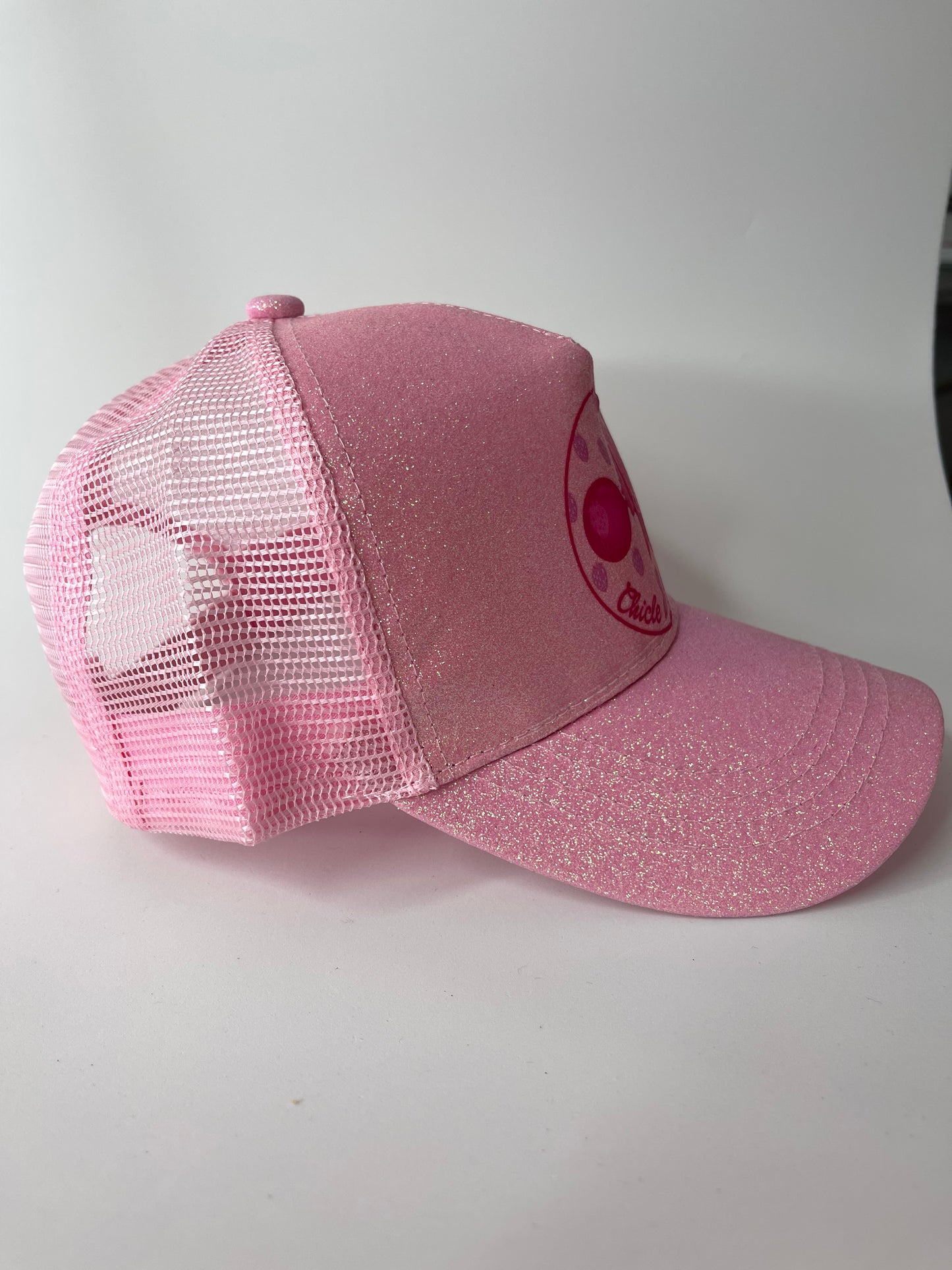 Gorra Chicle de Fresa glitter rosa Pompa